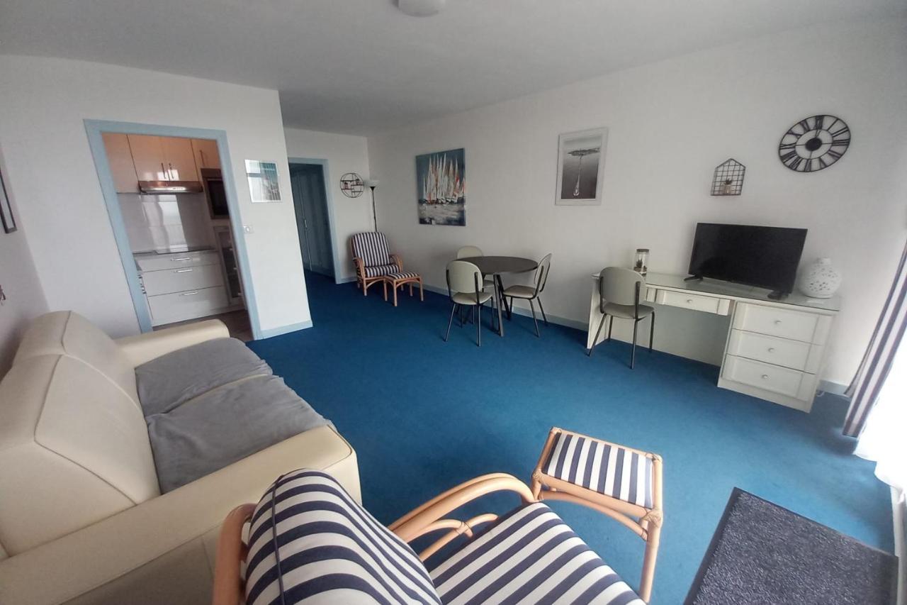 Grand Studio Vue Mer Dans Residence Des 3 Iles Pres De La Thalasso Quiberon Exterior photo